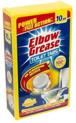 Elbow Grease Toilet Bowl Tablets 10's Lemon Lemon Block Toilet Cleaner ...