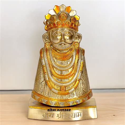 Shop khatu Shyam Baba brass idol - 11 inches – Nikur Essence