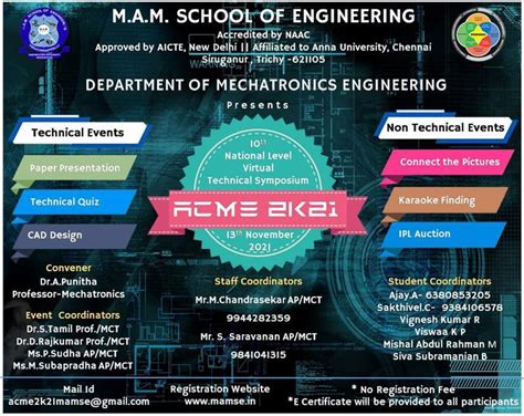 Mechatronics - M.A.M. School of Engineering