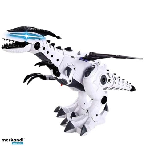 Robot dinosaur with wings on battery operated moving lights sounds ...