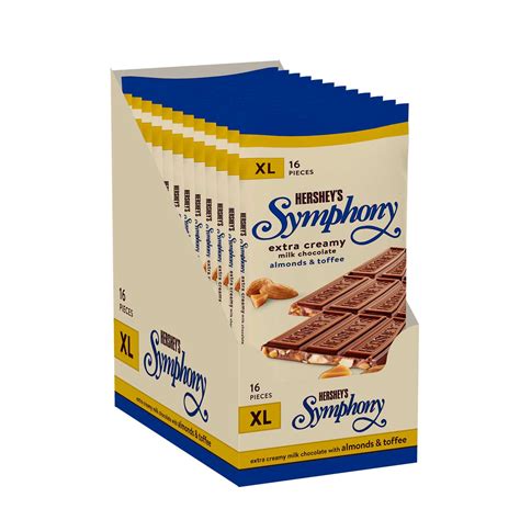 Hersheys Symphony X-Large Individually Wrapped Creamy Milk Chocolate ...