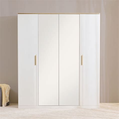 Buy Senorita 4-Door Wardrobe with Mirrors - Cream from Home Centre at ...