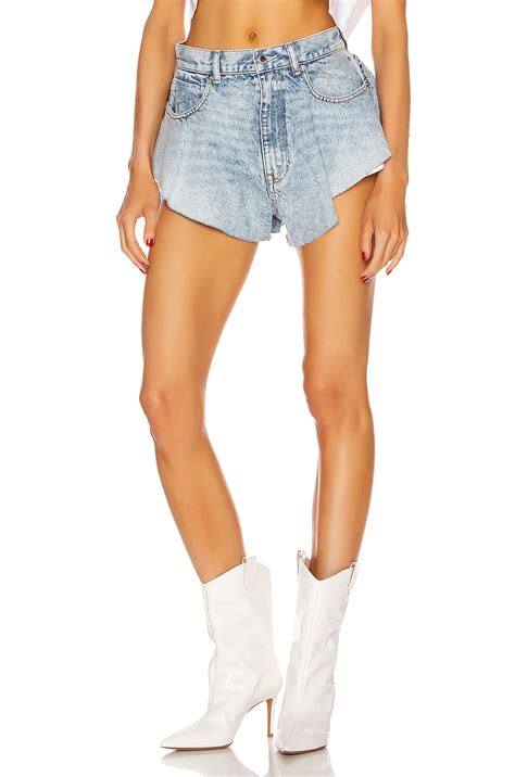 Alexander Wang Runway Ruffled Short in Pebble Bleach | FWRD