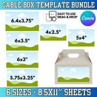Buy Gable Box SVG, Gable Box Template, Box With Handle Template, Gable ...