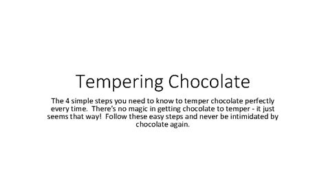 Image result for Tempering Chocolate Tutorial Recipe