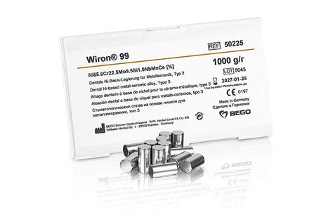 Wiron 99 Alloy 6gms each piece - Dentalmart