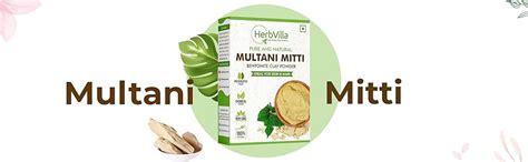 Herbalvilla Natural Multani Mitti Powder for Face Pack (200 Grams ...