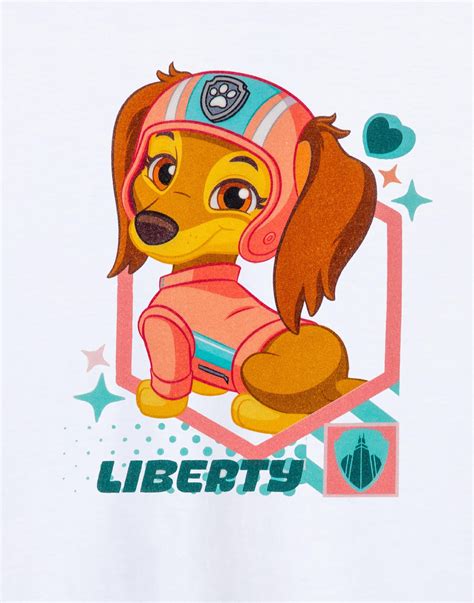 PAW Patrol Liberty Girls White Short Sleeved T-Shirt - 7-8 | Paw patrol ...