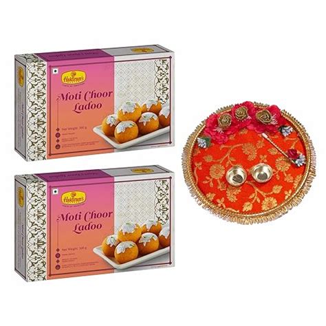 Haldiram's Ladoo Motichoor Laddu (Pack of 2-500 gm Each) With Puja ...