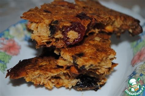 Овсяные козинаки с сухофруктами – кулинарный рецепт