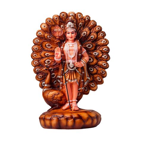 Buy Newven Lord Murugan Showpiece Hindu God Kumaraswamy Idol Decorative ...