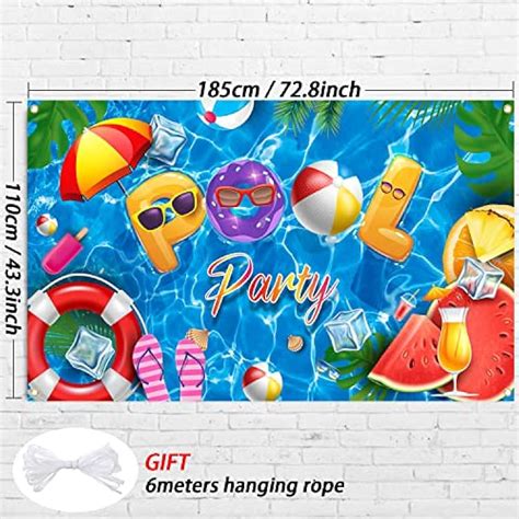 Summer Pool Party Banner - Swimming Pool Decorations India | Ubuy