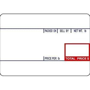 CAS CL-8010 Printing Scale Label, 58 x 40 mm, UPC 12 Rolls/Made in USA ...
