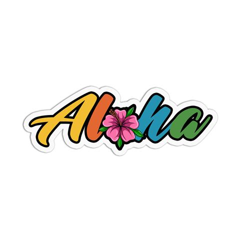 Aloha Hawaii Stickers – GirlsPrintingHouse