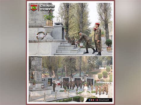 GOC and all ranks of Chinar Corps lay wreath at Chinar War Memorial on ...