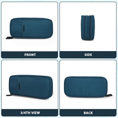 2 Zip Expandable Pencil Pouch Big Pen Case – Wooum - Bags, Organizer ...