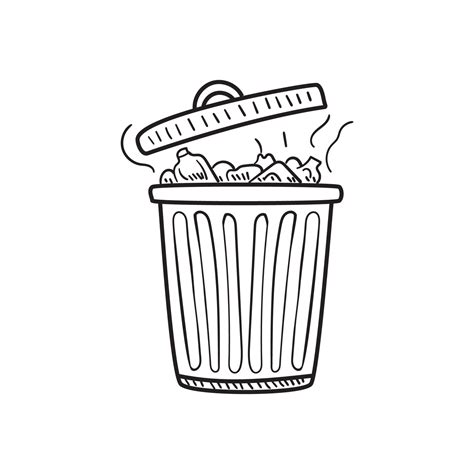 Trash Can Picture Drawing at Brianna Macmahon blog
