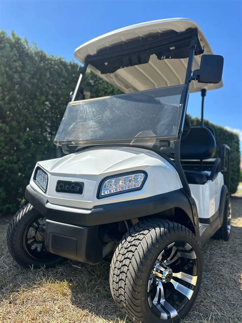 2020 Club Car Tempo White - Blue Blood Golf Cart