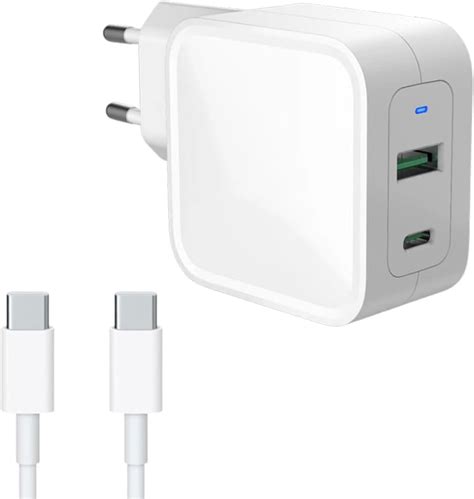 Chargeur rapide USB C double port 65 W pour Microsoft Surface Pro X ...