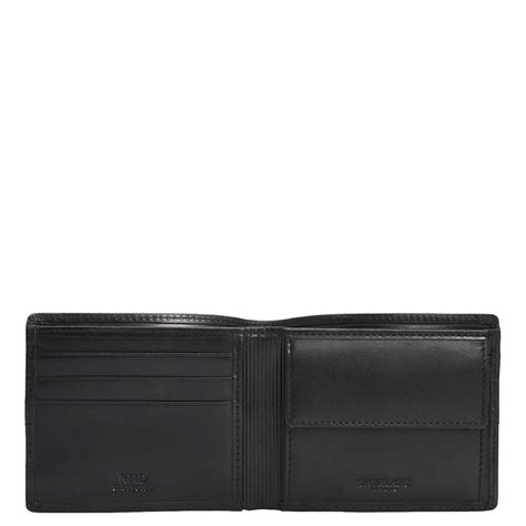 Black Bifold Leather Mens Wallet – Da Milano