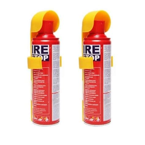 SAFEVERSE Fire Stop Portable Fire Extinguisher Spray, 500ml, Pack of 2 ...