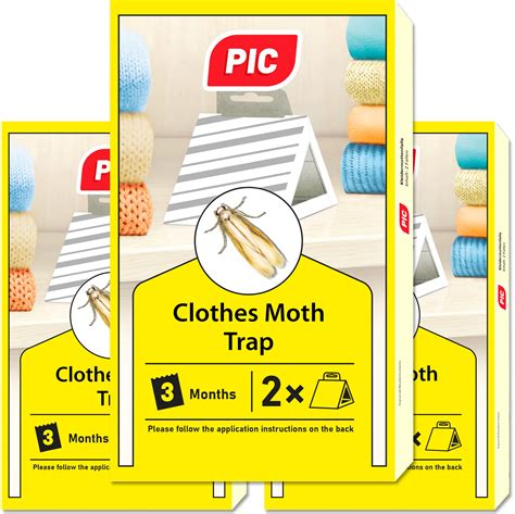 Buy PIC clothes moth trap 6 pieces - moth killer for wardrobe, moth ...