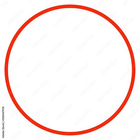 Red circle shape transparent png ilustração do Stock | Adobe Stock