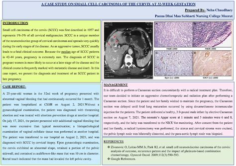 Poster on cervical cancer - A CASE STUDY ON SMALL CELL CARCINOMA OF THE ...