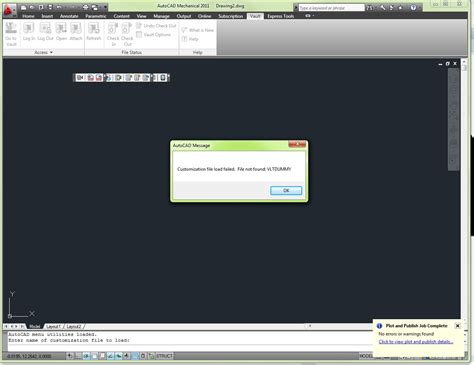 Customization FileLoad Failed AutoCAD 的图像结果
