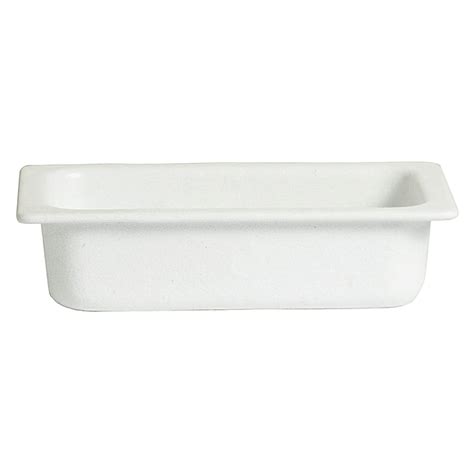 GET IH1/4WW Bugambilia 1.6 Quart Food Pan, 10.24" x 6.3", Mod White ...