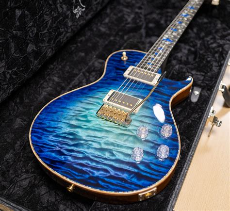 Prs Guitars Private Stock McCarty 594 Singlecut Aqua Violet Glow Guitar ...