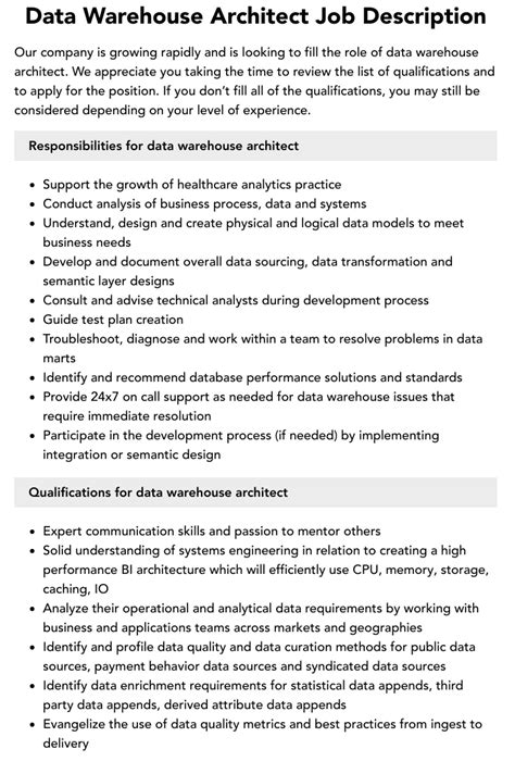 Data Warehouse Architect 的图像结果