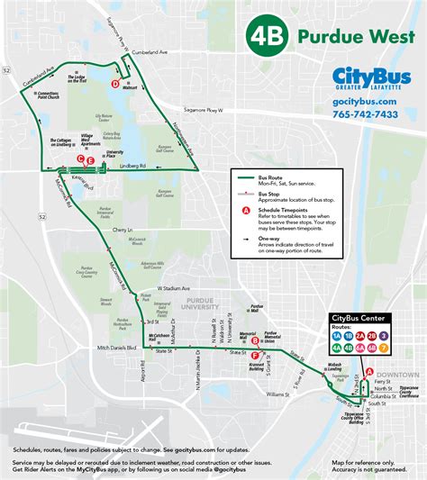 CityBus of Greater Lafayette: 4B Purdue West