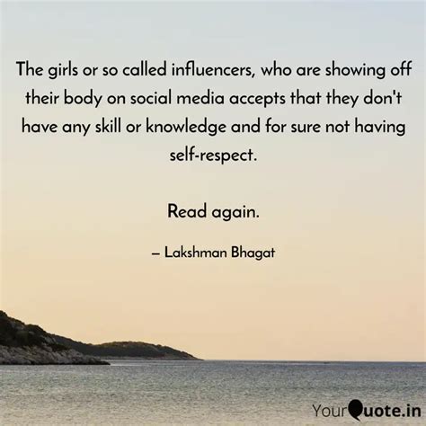 The girls or so called in... | Quotes & Writings by Lakshman Bhagat ...