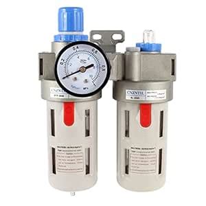 ZHuidjo 3/8 NPT Pneumatic Air Souce Treatment FRL Filter Regulator ...