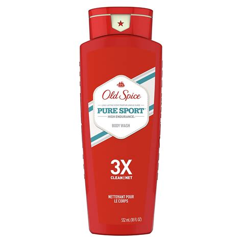 Buy Old Spice High Endurance Pure Sport Scent Body Wash for Men, 532ML ...