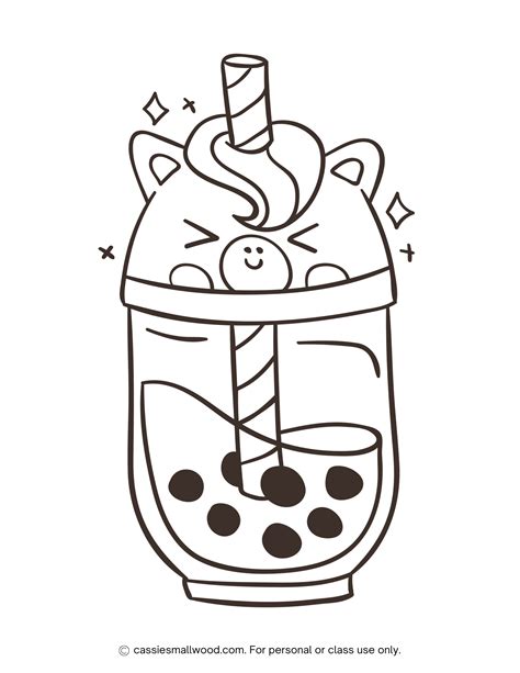 25 Cute Boba Tea Coloring Pages (Free Printables) | Cute coloring pages ...