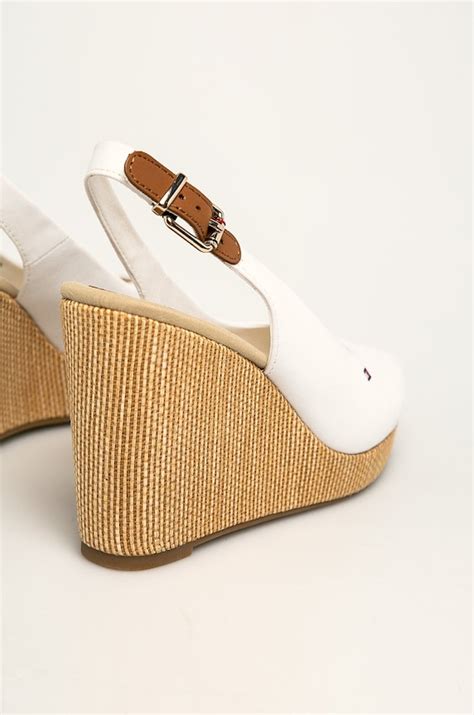 Tommy Hilfiger – Sandały ICONIC ELENA SLING BACK WEDGE FW0FW04789 ...