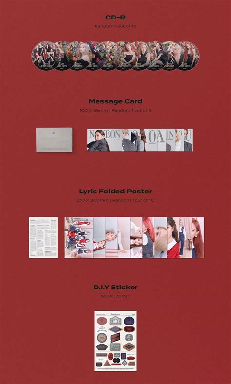 JYP TWICE - Eyes wide open (Vol.2) Album+Folded Poster+Extra Photocards ...