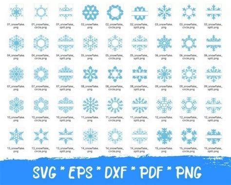 150 SNOWFLAKES MEGA BUNDLE SVG, PNG, DXF files for | Ubuy India