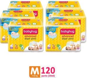 babyhug advanced Pant Style Diapers Medium - 20 Pieces - (Pack of 6 ...