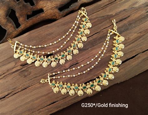 New Collection Ear Chains May 2021 - Indian Jewelry Designs