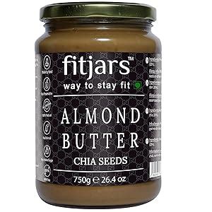 FITJARS Almond Butter With Darkchocolate 200 Gram : Amazon.in: Grocery ...