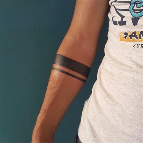 Tatmods Black Strip Famous Hand Band Waterproof Temporary Body Tattoo ...
