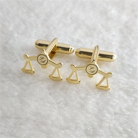 Justice and Initials Cufflinks – Artsy Store