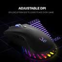 Kreo Falcon Wired Gaming Mouse, Pixart Sensor, RGB Mouse, Adjustable ...