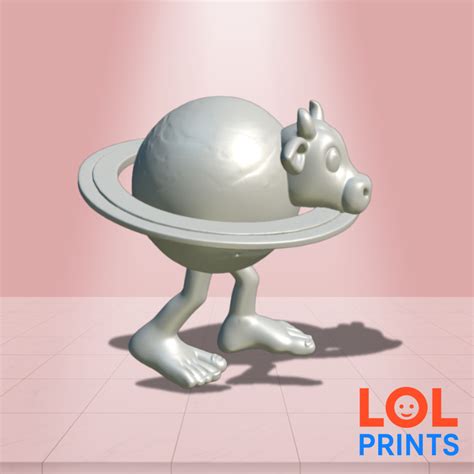 🐄 Saturn cow Saturnite - Cow with planetary rings and human legs ...