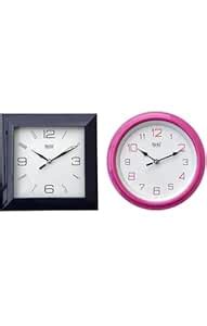 Buy Ajanta Wall Clock 1847 Blue 2147 Pink pack2 Online at Low Prices in ...