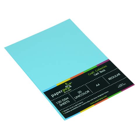 Paper Pep Craft Collection Card Stock, A4 Sheets, 120GSM - Pack of 40 ...