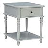 Buy Powell Furniture Linon Mavis Wood Side Accent Table in Gray Online ...